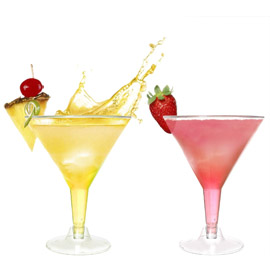 7oz Plastic Martini Glasses for Parties,72 pack Clear Plastic Martini Glasses,Mini Dessert Cups,Clear Plastic Wine Glasses,Plastic Cocktail Glasses